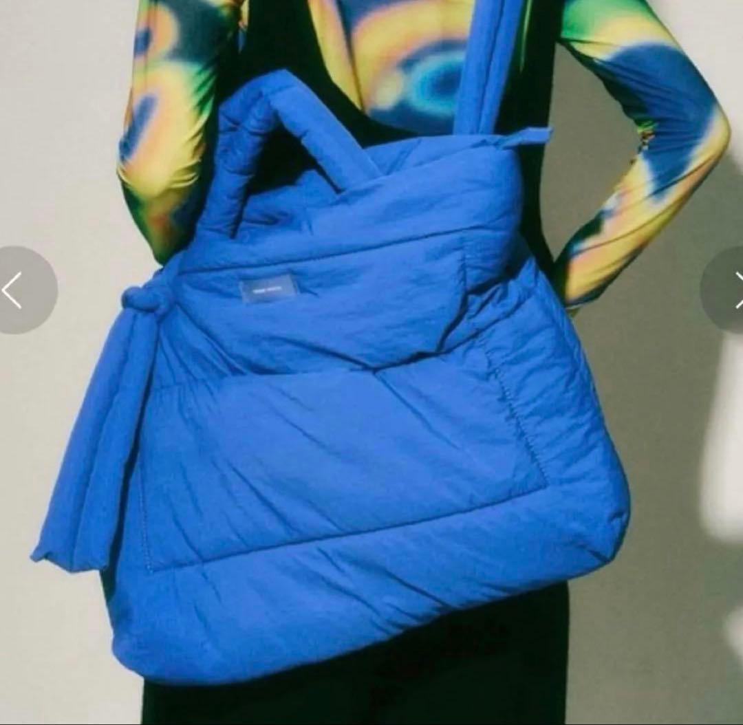 【美品】Maison Special Big Pillow Bag ブルー