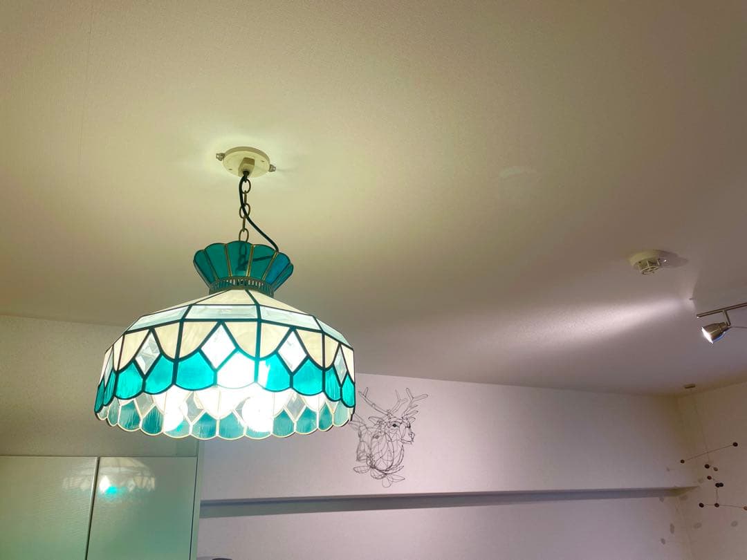 ヴィンテージ　シーリングライト ステンドグラス　天井照明　レトロ　アンティーク