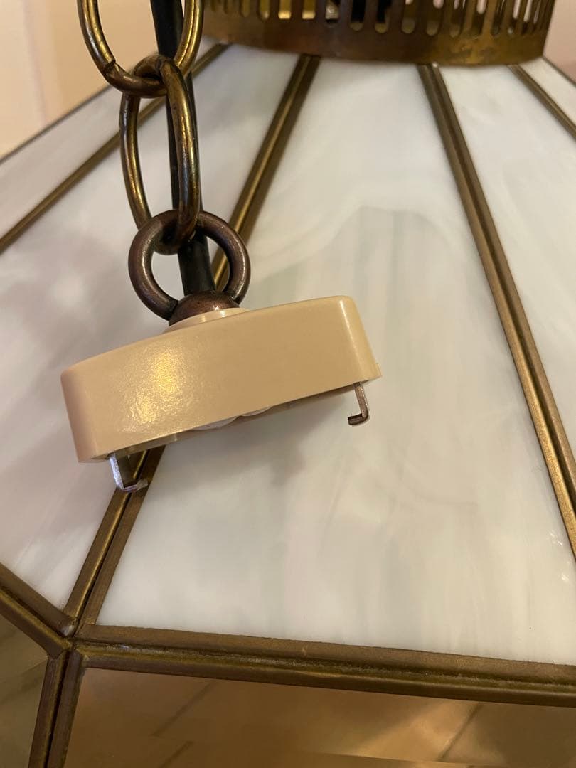 ヴィンテージ　シーリングライト ステンドグラス　天井照明　レトロ　アンティーク