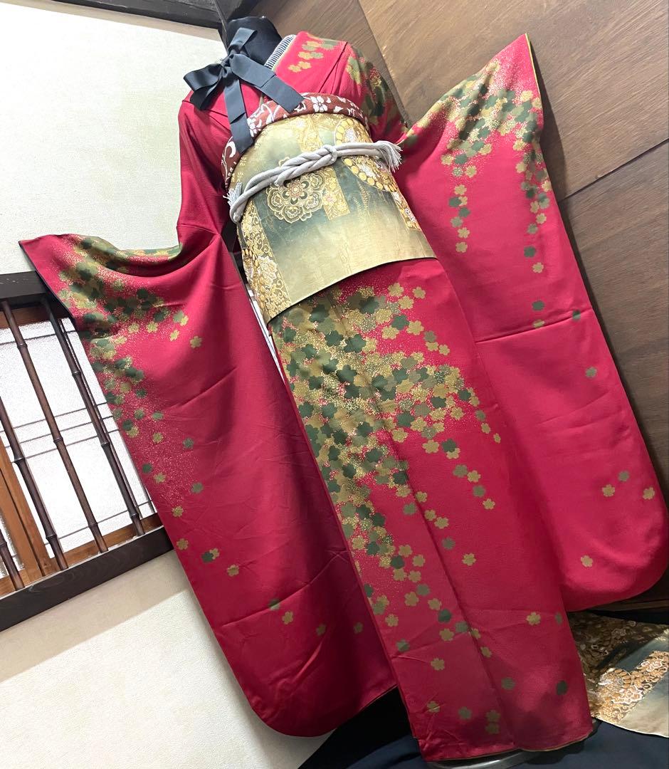 振袖フルセット6点サイズM〜L正絹西陣袋帯売り切り終了