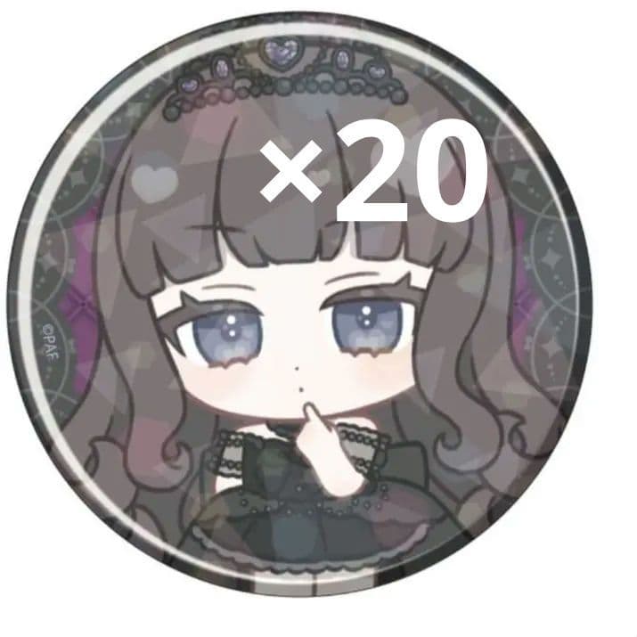 vi専用　プリパラ　黒須あろま　プリティーオールフレンズ　缶バッジ　白黒ドレス