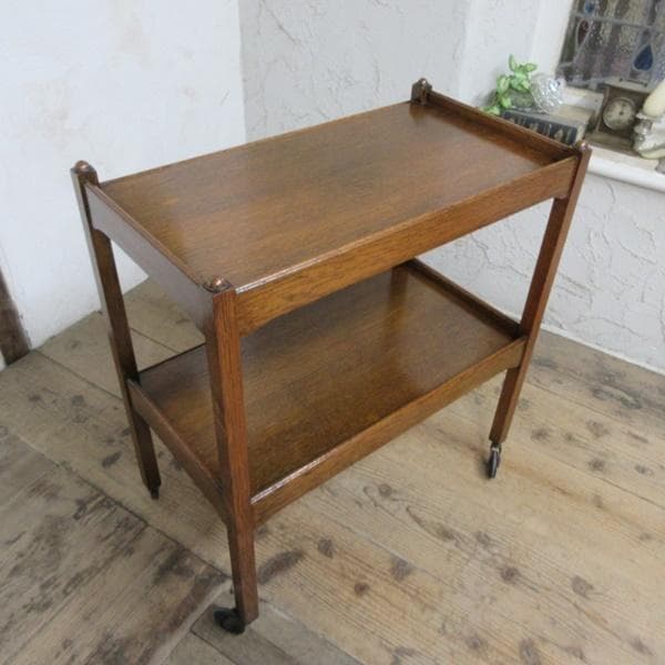 イギリス アンティーク 家具 キッチンワゴン トロリー カフェ 英国 6885d