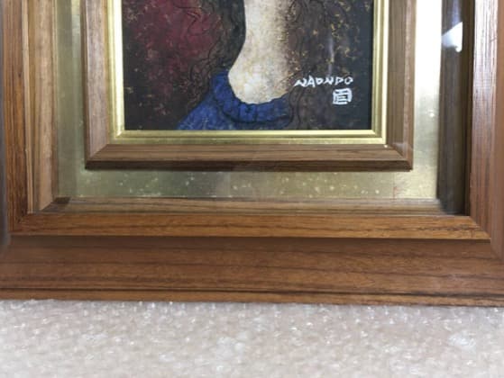 ○中村直人 「リラ」 肉筆 ガッシュ 直筆サイン/裏書 絵画 藤田嗣治 親交