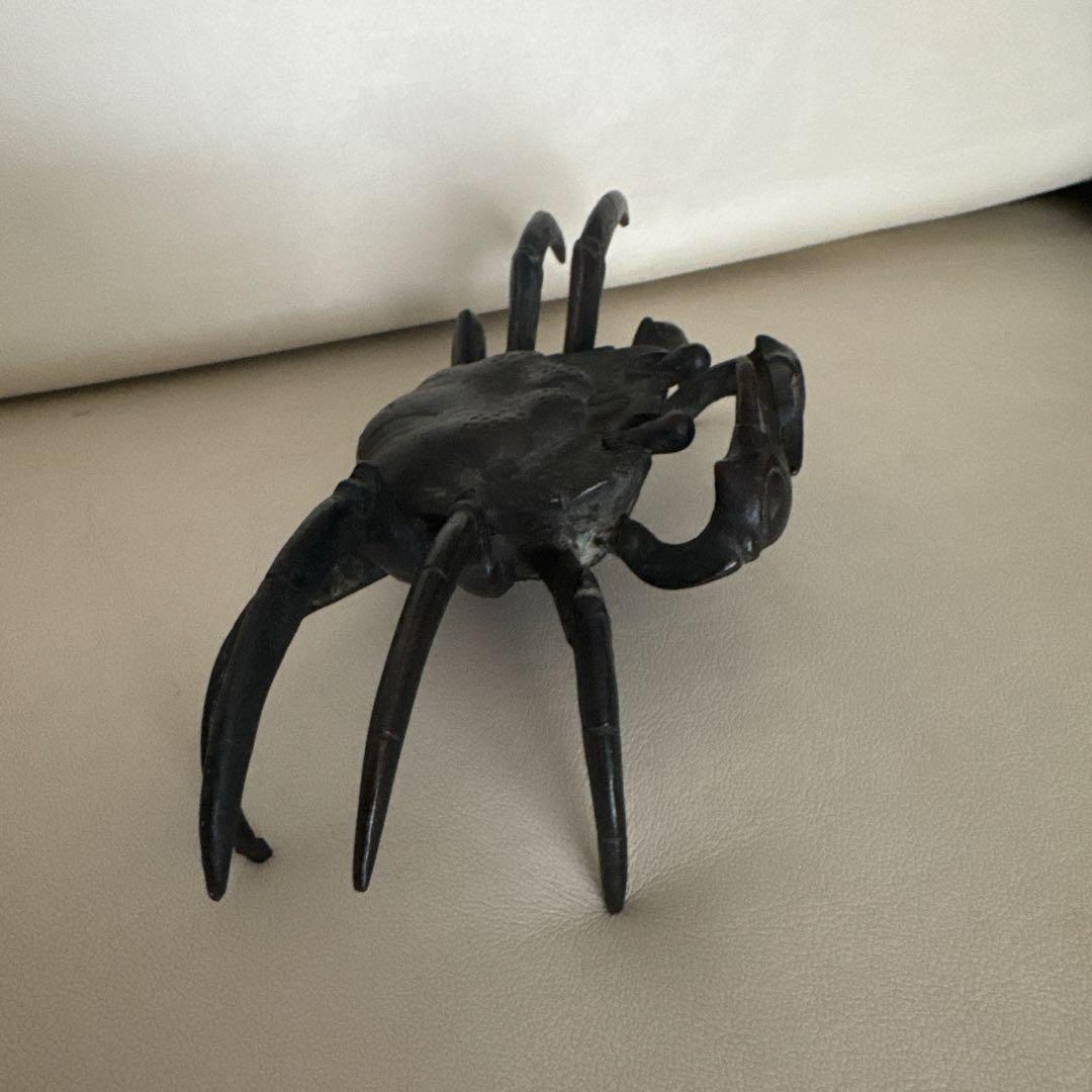 蟹　カニの置物　金属製　レトロ