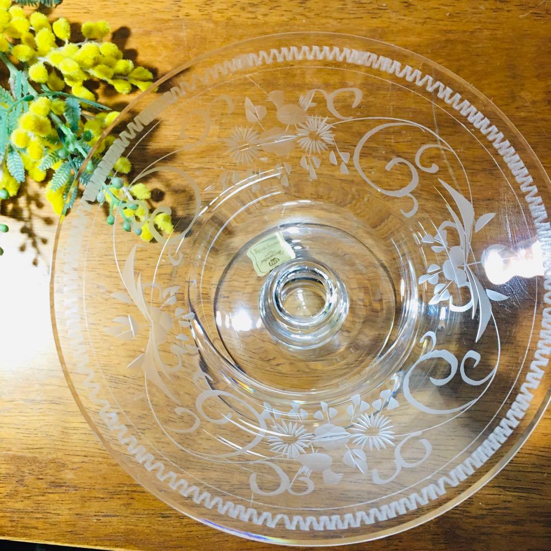 【稀少】ドイツ製　テレジアンタール　ラッヘル　グラヴィール　コンポート