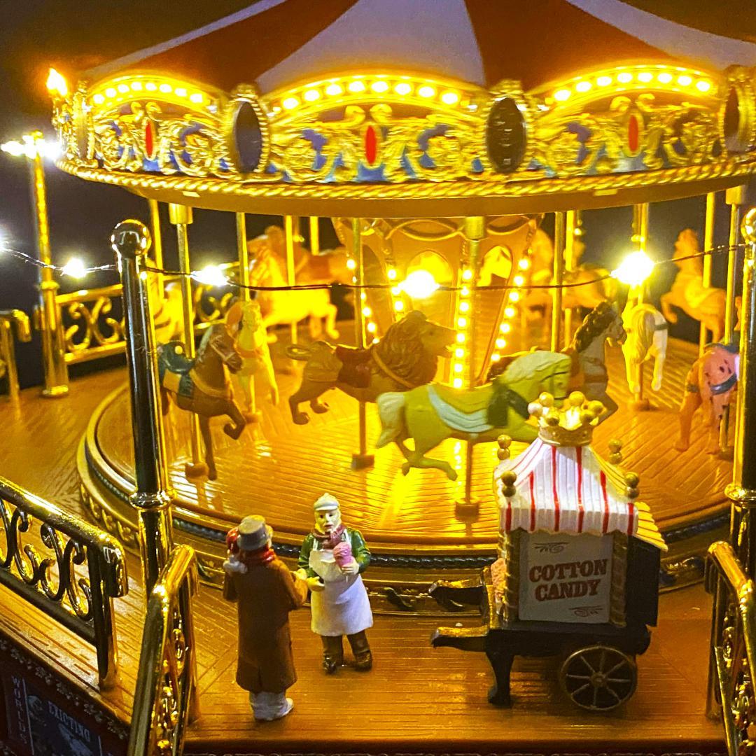 【美品】ミスタークリスマス★カルーセル★ゴールドラベル★メリーゴーランド