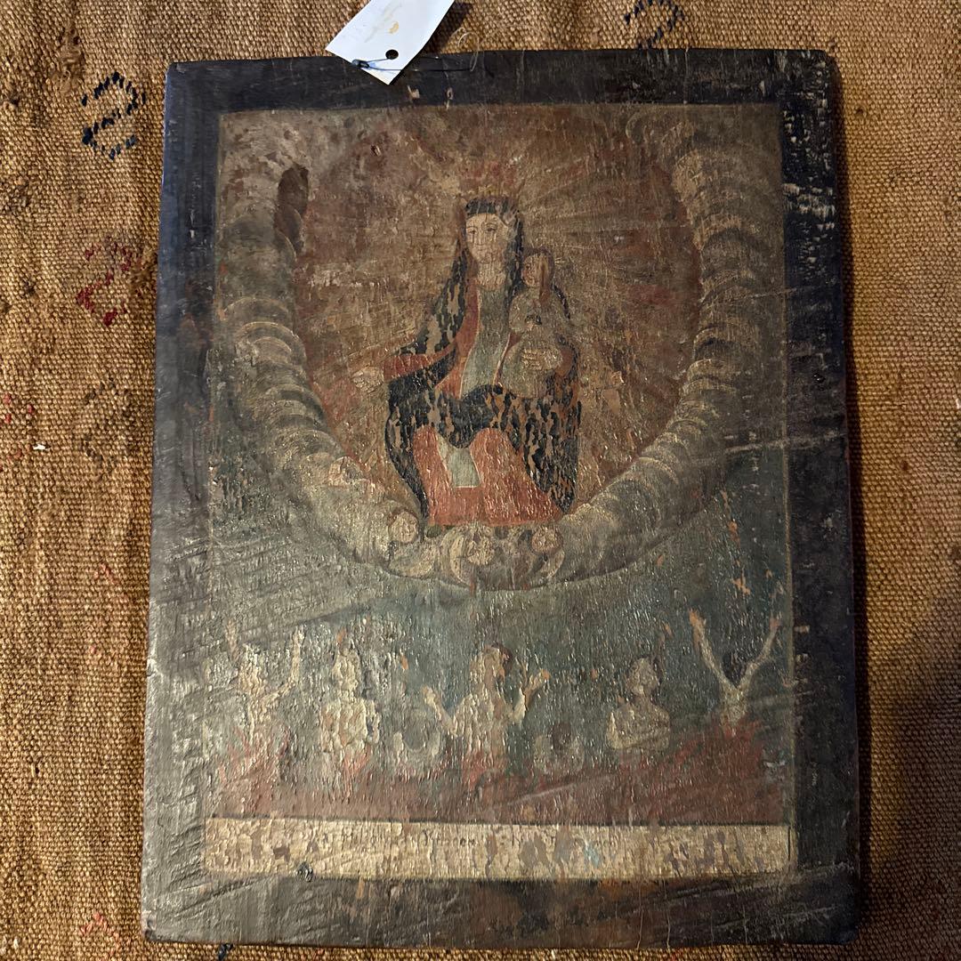 フィリピンイコン板画　聖母Ａ