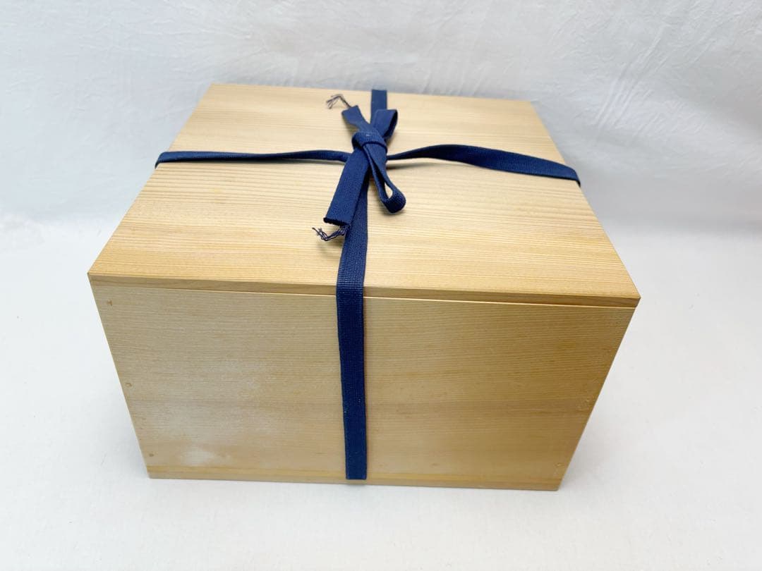 未使用 茶道具 ギャマン平水指 義山水指 替蓋付 クリスタル ガラス 水指 木箱