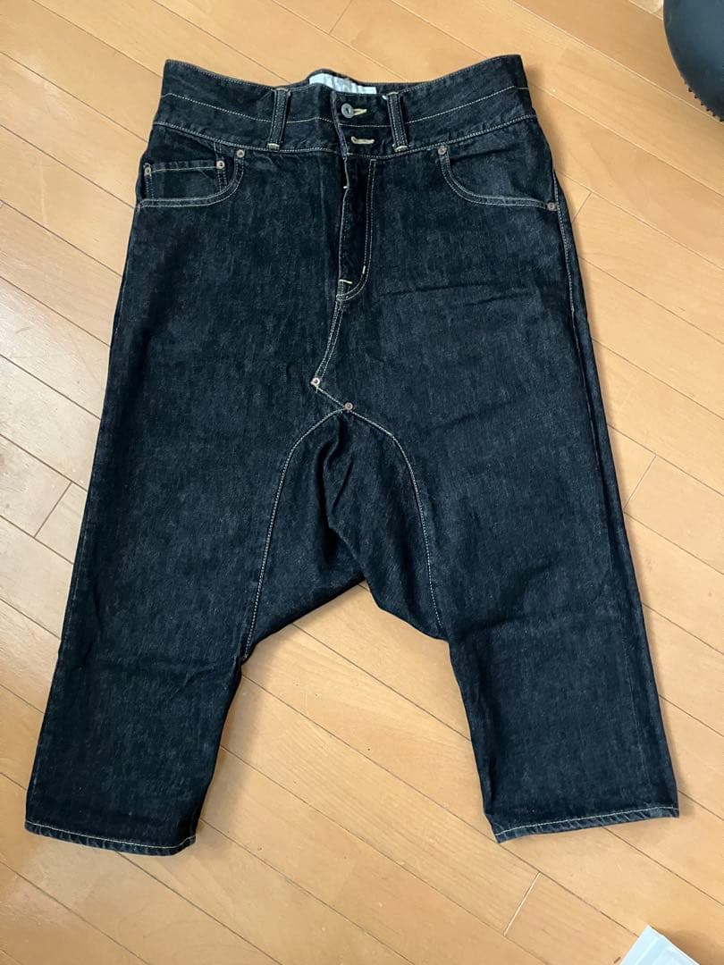 【GANRYU】サルエルパンツ　ブラック