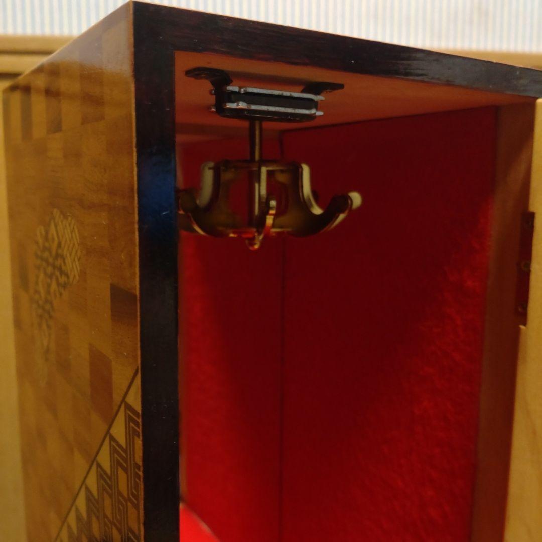 箱根寄木細工　縦型ジュエリーボックス