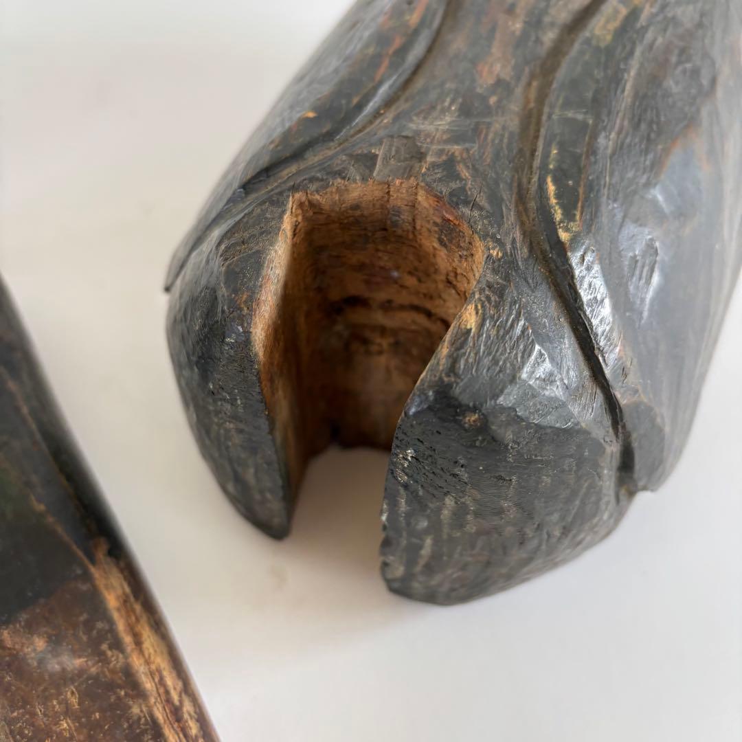 李朝時代 木雁 朝鮮美術 骨董 ②