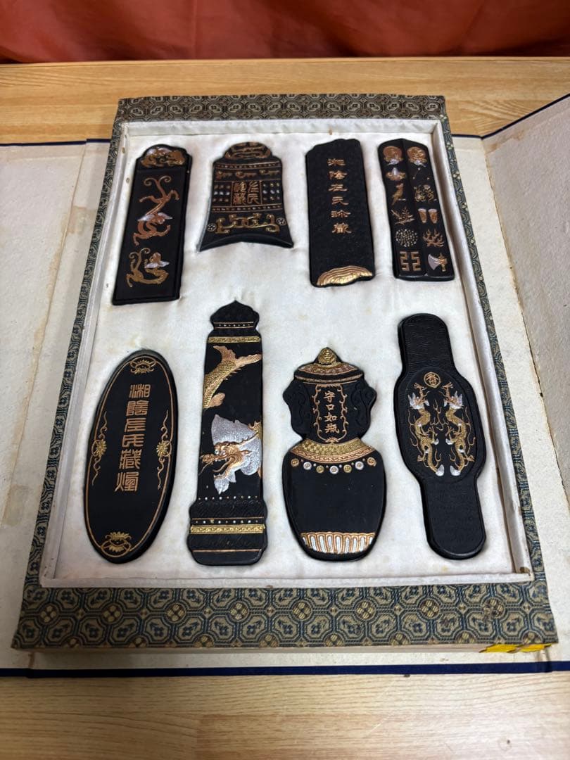 中国美術 八宝奇珍古墨 中国墨 固形墨 書道具