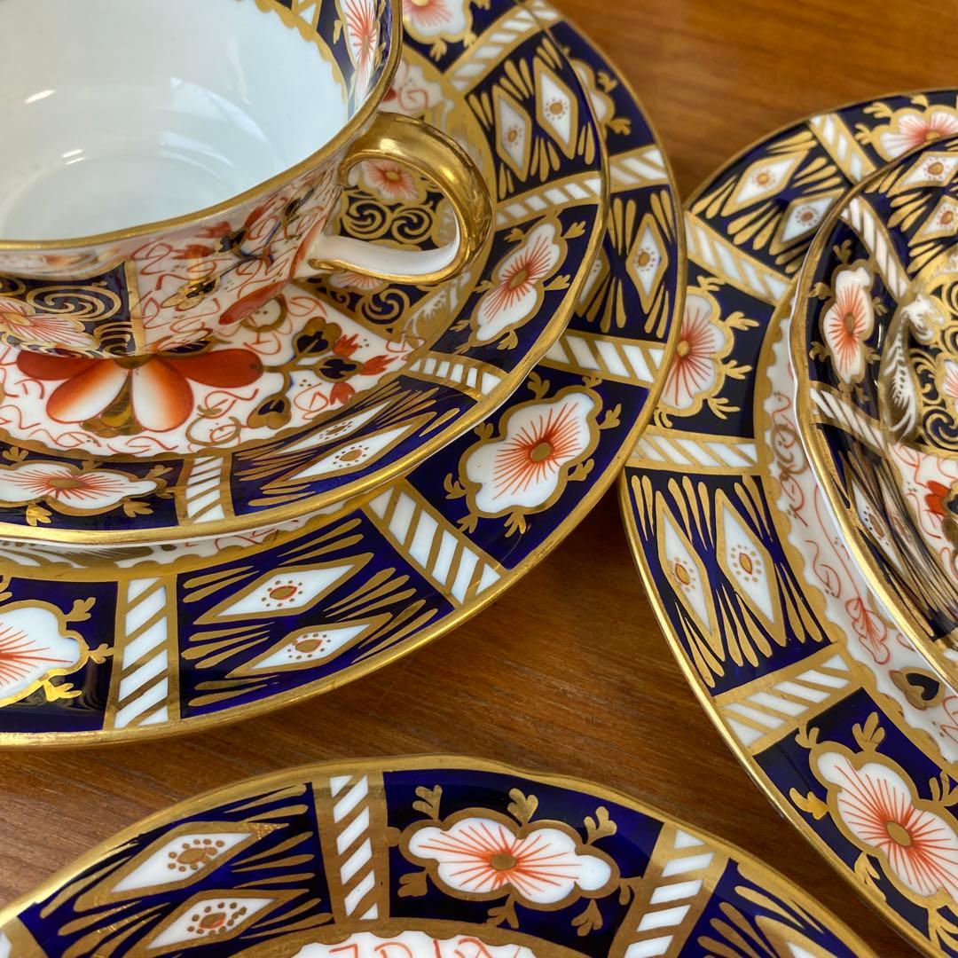 ロイヤルクラウンダービー　トラディショナルイマリ　古伊万里　5人用　ティーセット