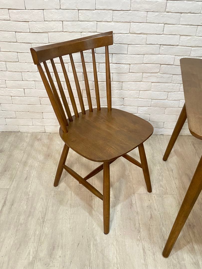 【ノーラ】ダイニングテーブル＋チェア　2脚セット　ウィンザーチェア