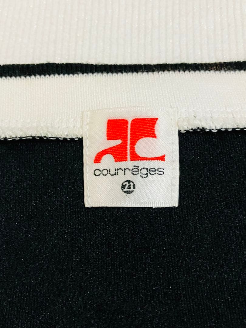 美品　クレージュ ロゴ　黒 タンクトップ