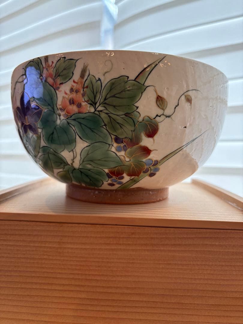 大鉢　陶葊　土渕善丕氐作　京焼・清水焼　色絵陶磁器