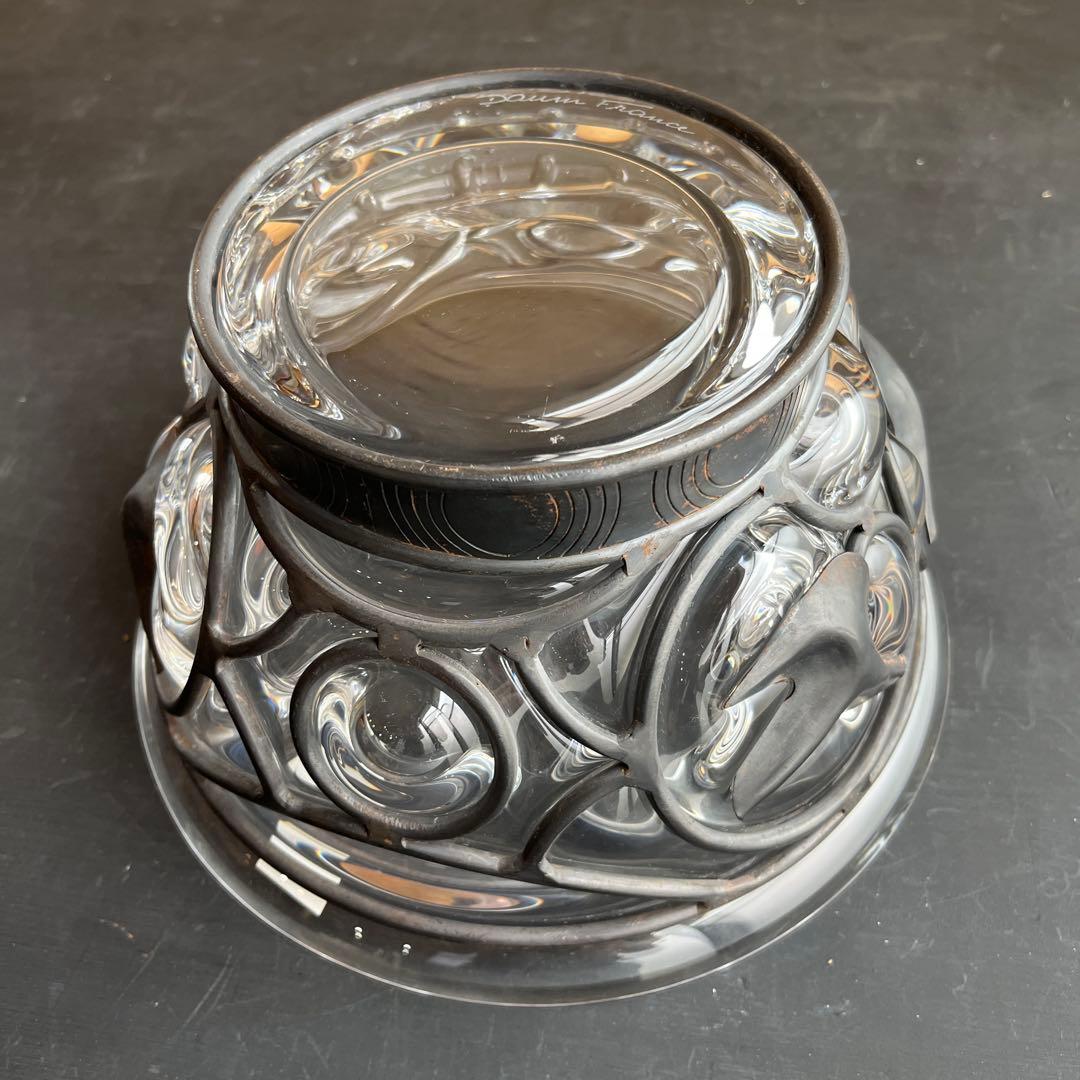 「超希少」クリスタルガラス ボウル ドーム クペリエール アイアン 工藝