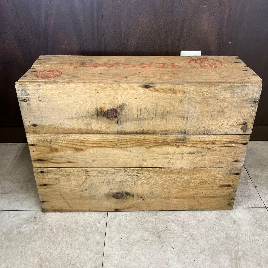 A-3 レトロ リオゲンダスト 木箱 昭和 アンカー印 ビンテージ 収納 古道具