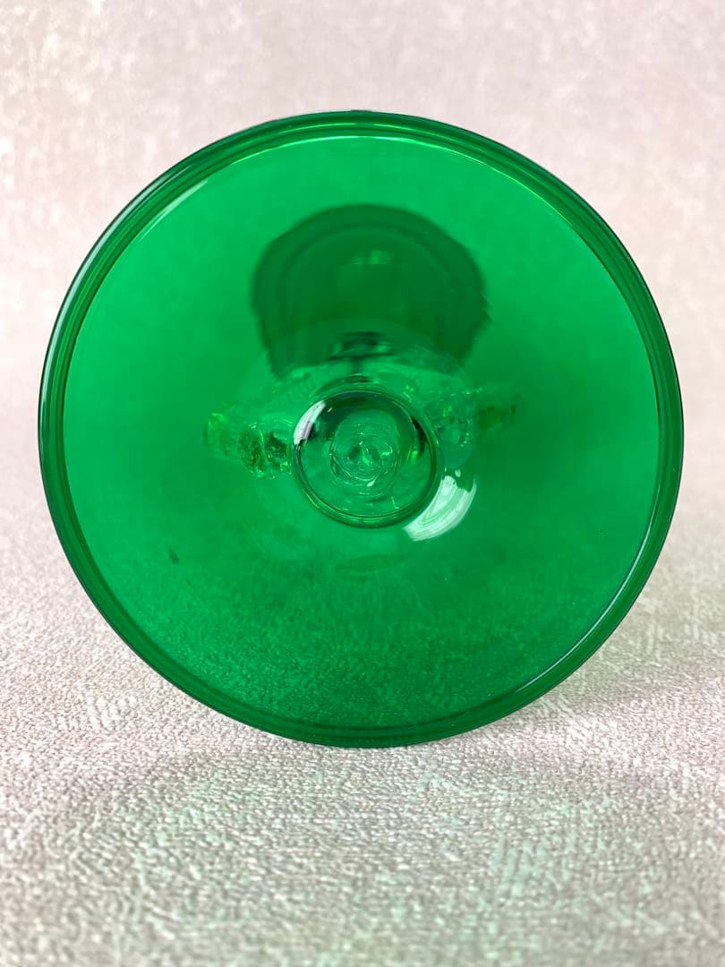 ベネチアングラス ムラーノ グラス ゴブレット グリーン 緑