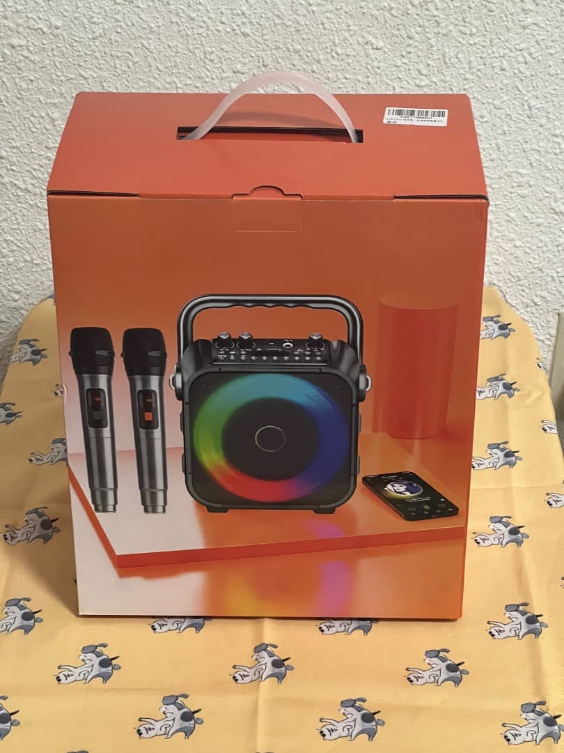 ✨大特価✨カラオケセット 拡声器 スピーカーセット 家庭用 ワイヤレスマイク2本