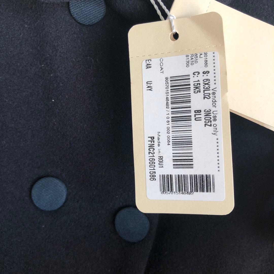 新品タグ付！アルマーニ　カシミヤ入りウールコート　濃紺ワンピース　受験発表会入学