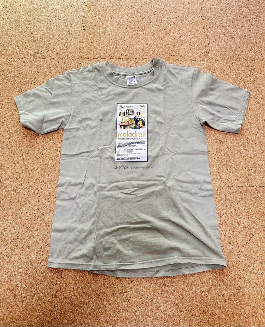 Weezer maladroit Tシャツ カーキ グレー S ノベルティ