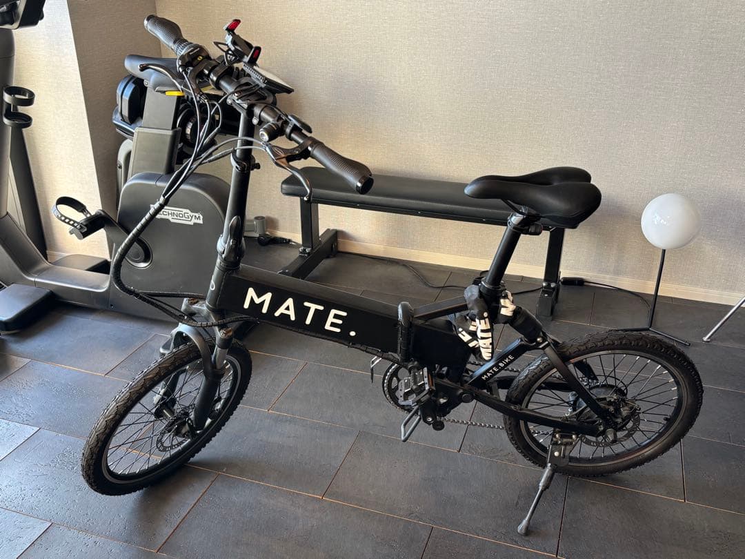 MATE CITY 走行距離12.5Km 電動アシスト自転車 ブラック