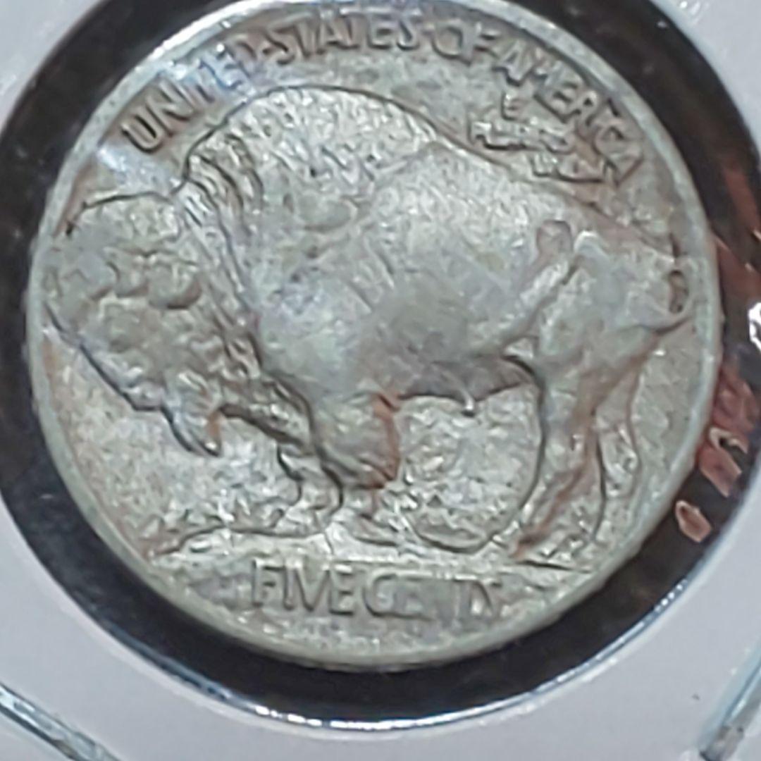 1913年 【初年度】【初期】バッファロー 5セント【盛り土】