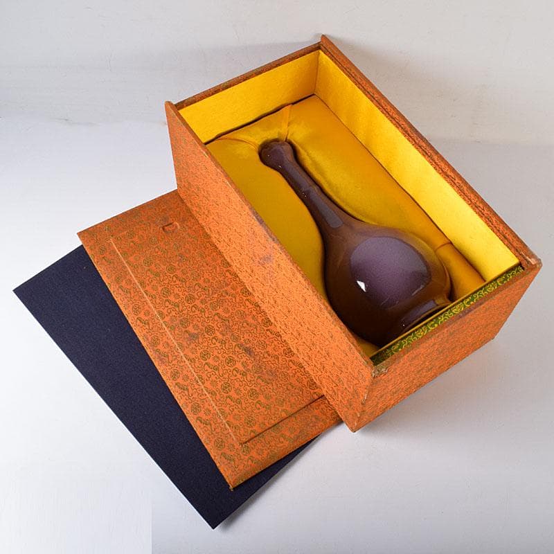 中国　宋代　鈞窯　丁香紫釉　蒜口瓶　M 7640C