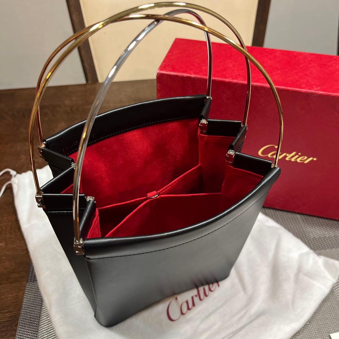 【Cartier 】トリニティハンドバッグ　ブラック