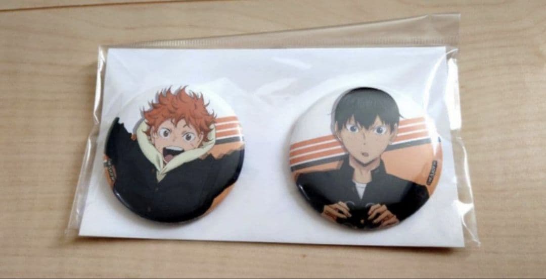 日向翔陽＆影山飛雄 缶バッジ ハイキュー アニメ原画展 東京スカイツリータウン