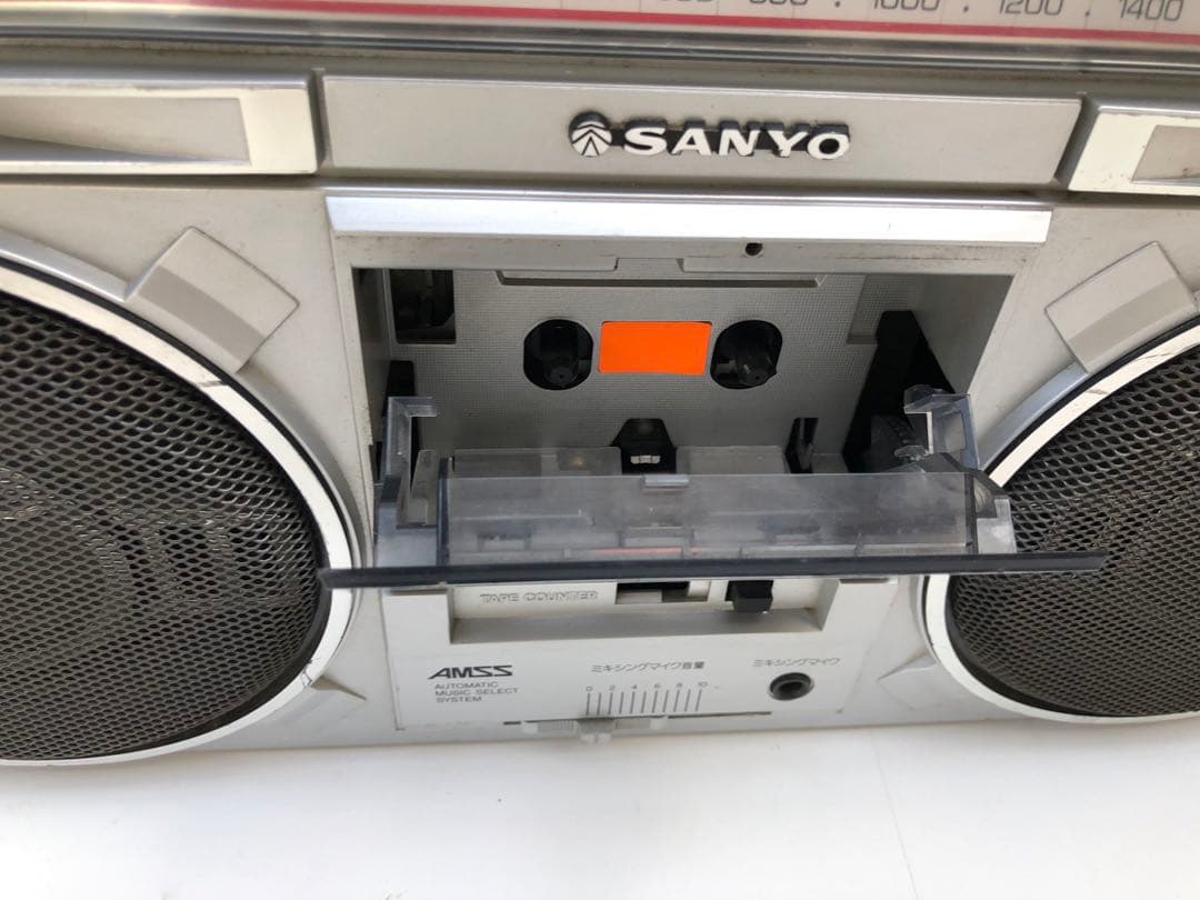 サンヨーMR-X1 ステレオ ラジオカセットレコーダー 動作訳あり(D162)