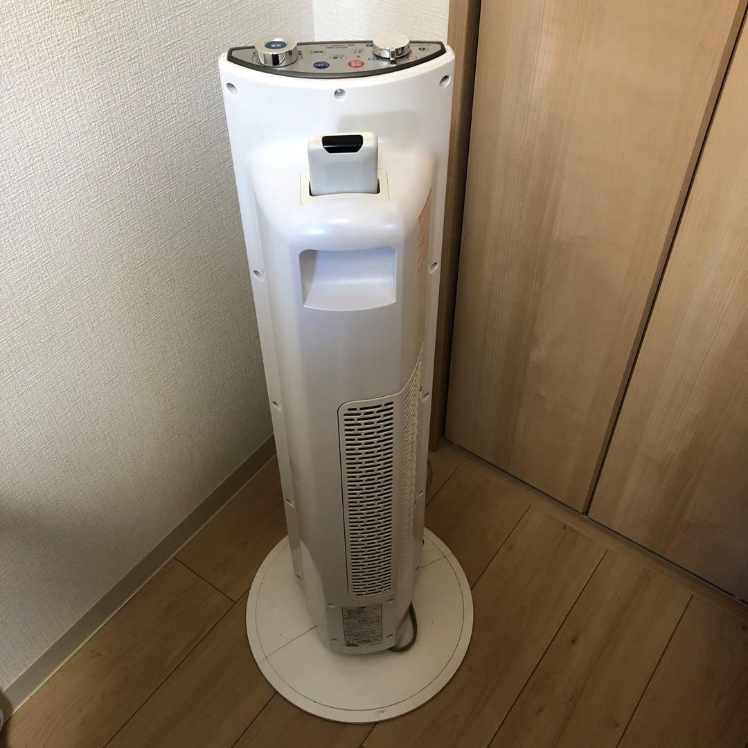 タワー型電気ヒーター リモコン付送風機能付ファンヒーター 1200W