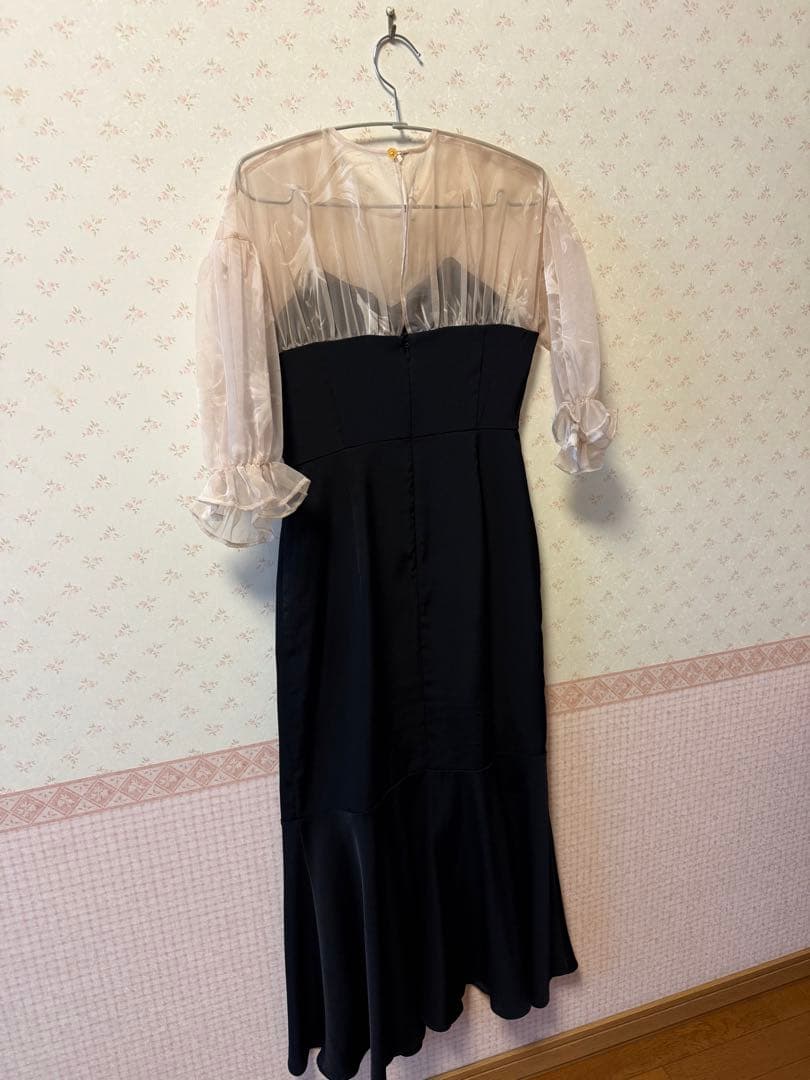 Acka. sheer puff dress (black)サイズ1
