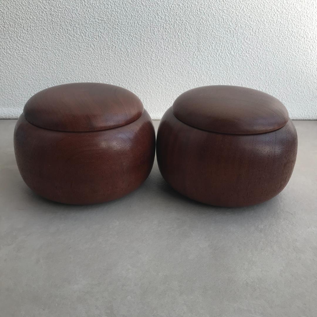 囲碁の駒 白石（黒石）＆ 碁笥 セット 木箱付き