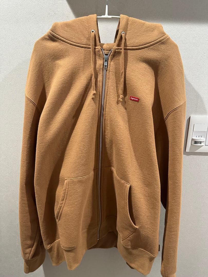 Supreme ベージュ ジップアップパーカー