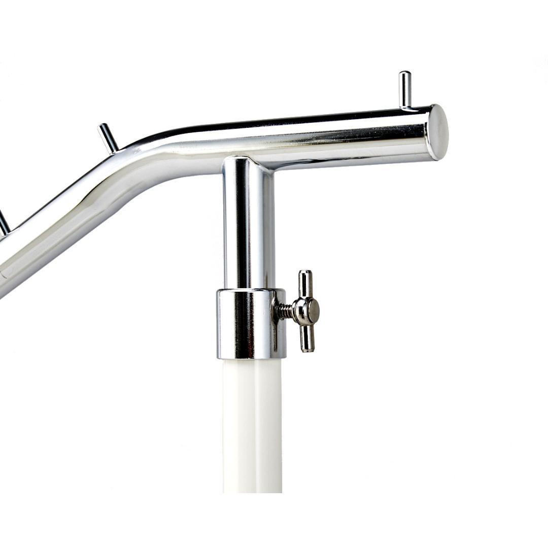 新品■傾斜ハンガーラック白ホワイト高さ調節可能ファッションディスプレイ什器業務用