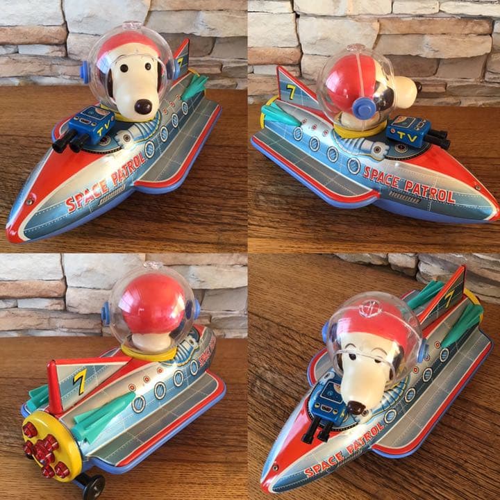 スヌーピー ブリキ SPACE TOY 3点セット
