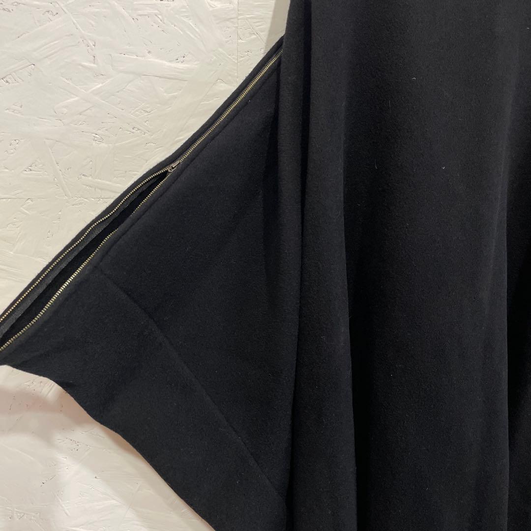 日本製　カシミヤ混【divka】ノーカラーウールコート　2