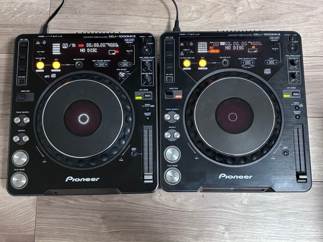 Pioneer CDJ-1000MK3 & MK2 セット