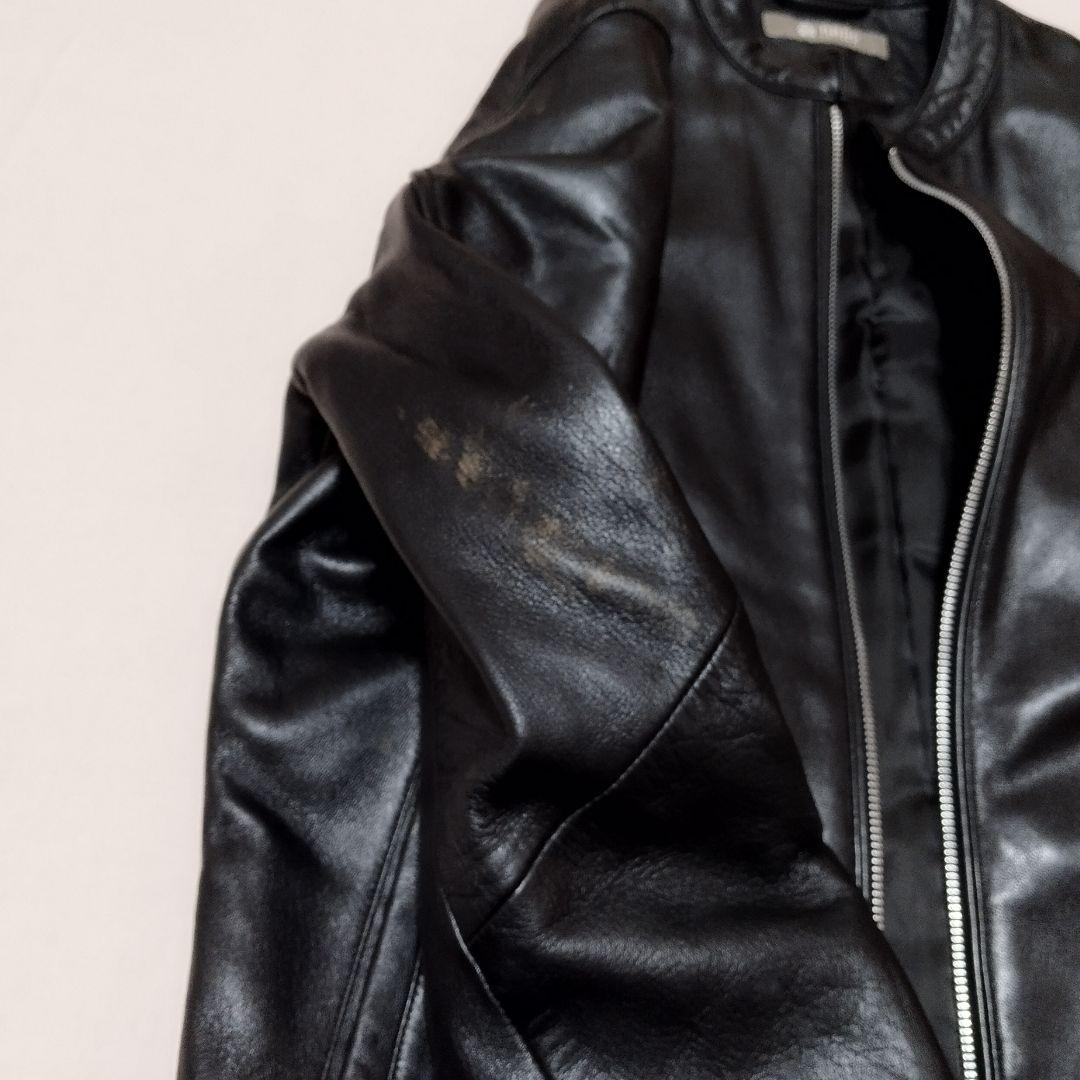 ナノ・ユニバース　シングルライダースジャケット　羊皮　Mサイズ