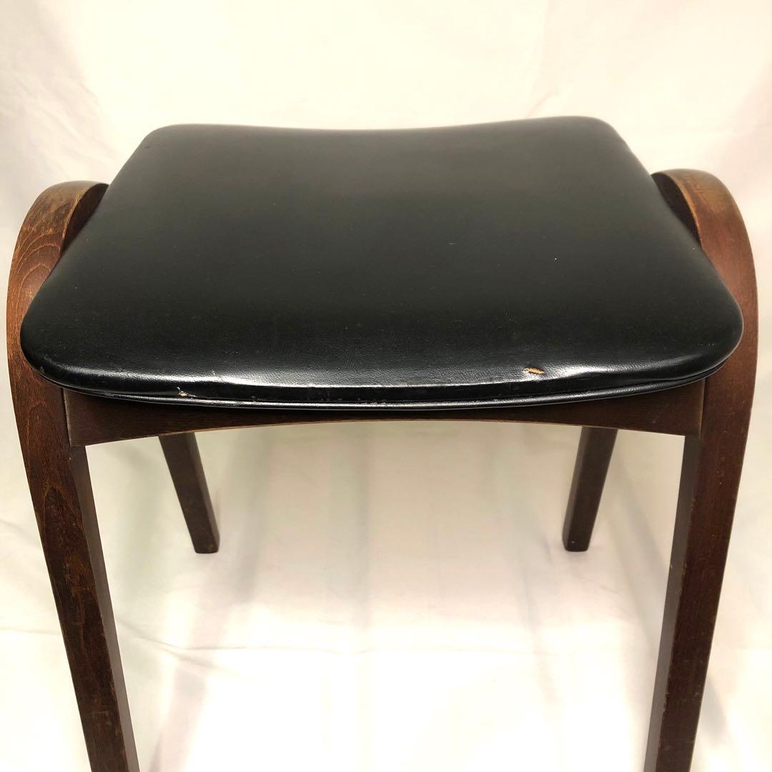 秋田木工 スツール 黒 3脚　ビンテージ　希少