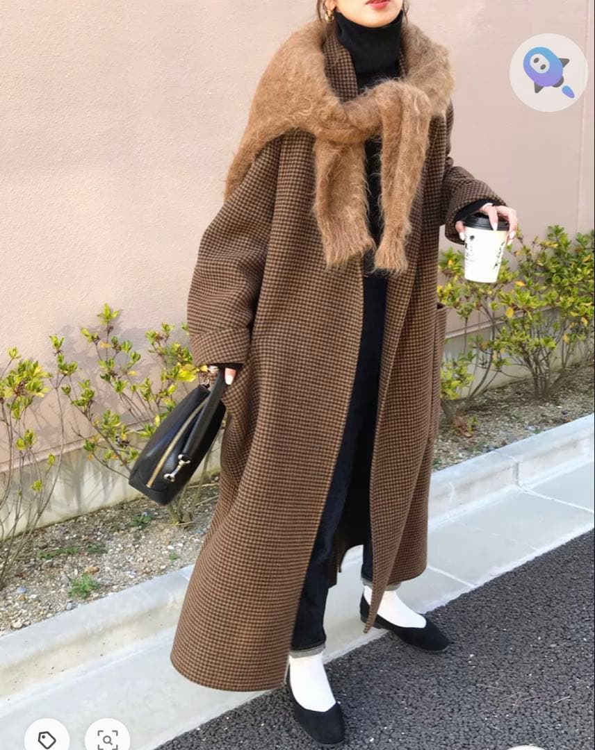 TODAYFUL オーバー チェック コート　38