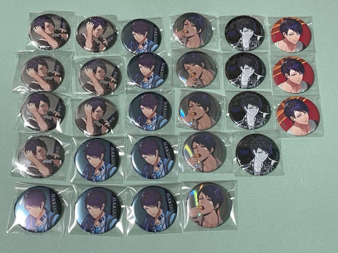 ブラスタ　夜光　缶バッジ　ブラックスター