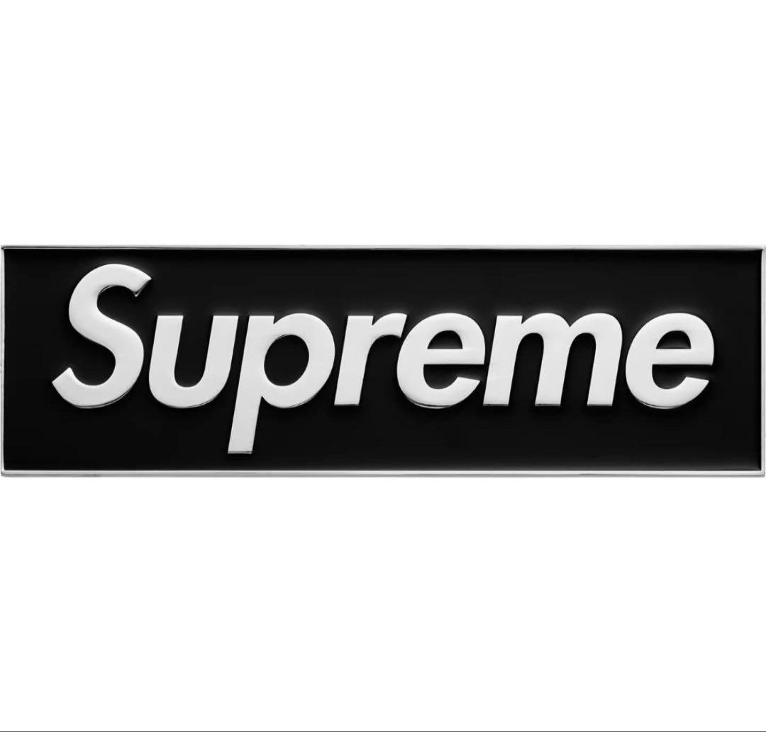 25fw Supreme Box Logo Car Emblem 黒 black