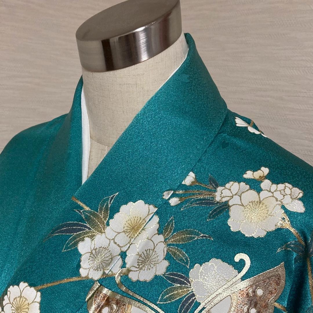 KA1918 振袖 身丈170cm 正絹 着物 成人式 トールサイズ