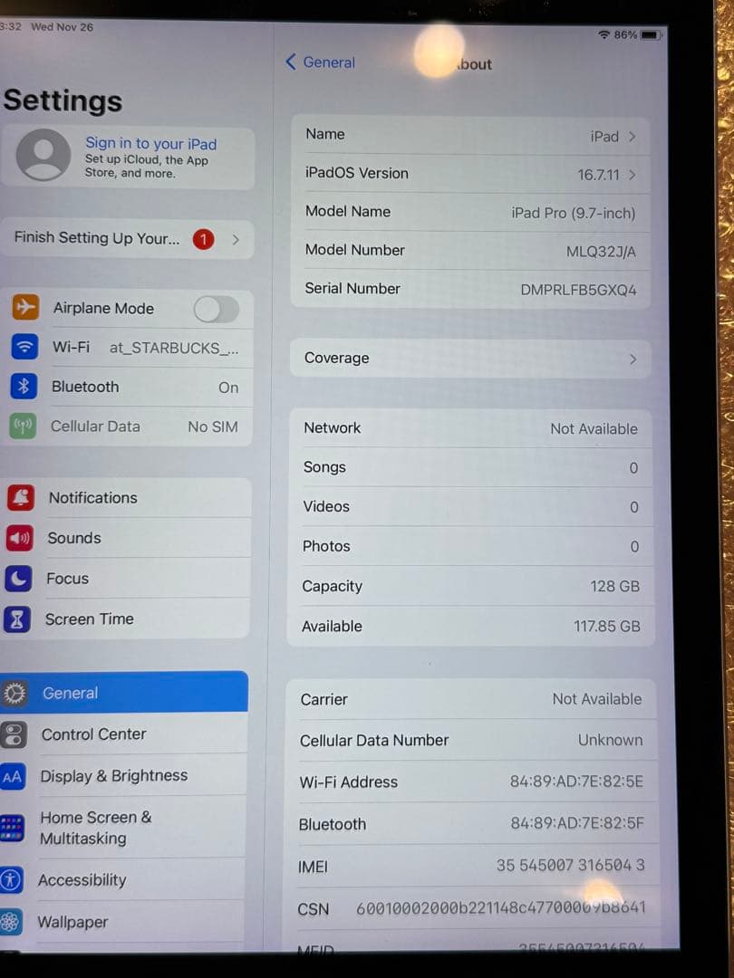 iPad Pro (9.7インチ) 128GB Wi-Fi SIMフリー