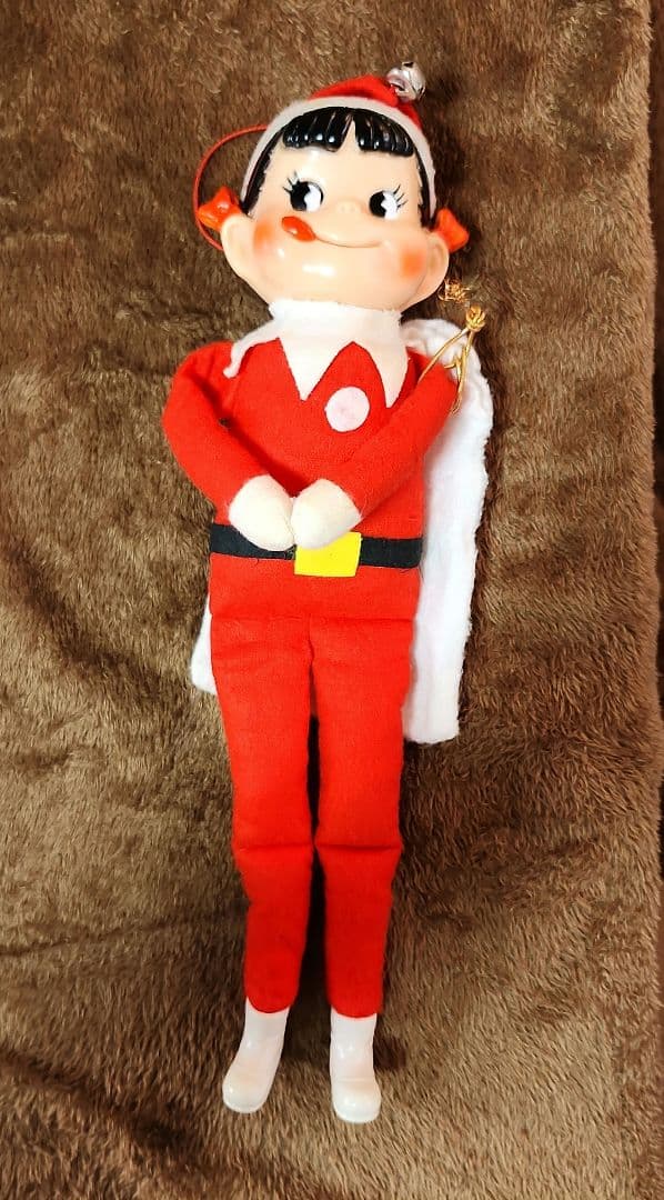 希少　 昭和レトロ　ペコちゃんサンタ　お座りペコちゃん　80年代