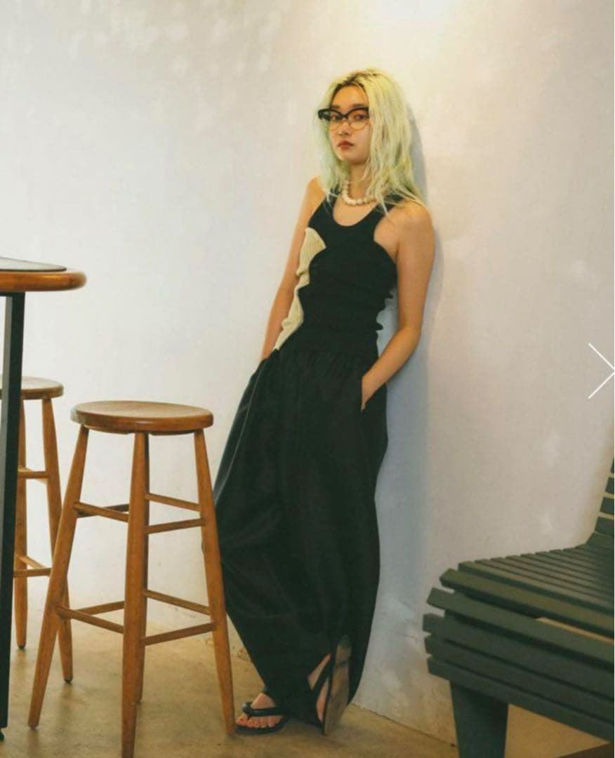 トップス HeRIN.CYE mio yanase Wave knit bustier