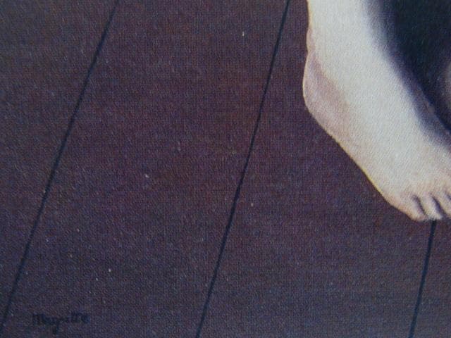 ルネ・マグリット、無謀な企て、希少な画集より、新品高級額・額装付